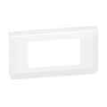 Legrand - mosaic plaque 4 modules montage horizontal blanc