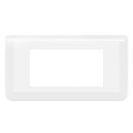 Legrand - mosaic plaque 4 modules montage horizontal blanc