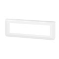 Legrand - mosaic plaque 8 modules montage horizontal blanc