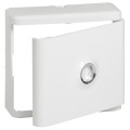 Legrand Habillage + porte blanche pour platine de branchement Drivia - Blanc RAL 9003