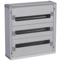 Coffret distribution isolant xl3 160 - tout modulaire - 3 rangées - 72 mod