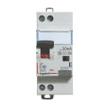 Disjoncteur différentiel monobloc dx³ 6000-vis/vis-u+n 230v~-40a-typehpi-30ma-10ka-courbe c-départ