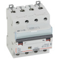 Disjoncteur différentiel DX³ 6000 -vis/vis- 4P 400V~25A - type Hpi - 30mA -10kA- courbe C - 4 M