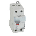 Interrupteur différentiel dx³-id - vis/vis - 2p- 230v~-16a - type a - 10ma - départ bas