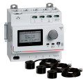 Pack écocompteur modulaire connecté Legrand Drivia conprenant écocompteur (412032) et 3 tores fermés (412008)