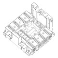 Base prises arrière version débrochable dpx³ 1600 - 4p