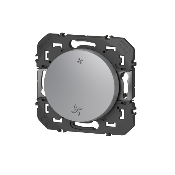 Poussoir aluminium Legrand Dooxie interrupteur VMC