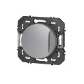 Interrupteur ou va-et-vient aluminium Legrand Dooxie avec voyant lumineux 10AX 250V
