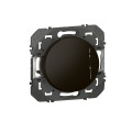 Poussoir noir mat Legrand Dooxie simple avec voyant lumineux 6A 250V