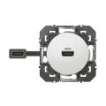 Prise HDMI blanc Dooxie Legrand pré-connectorisée version 2.0