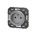 Prise de courant 2P+T aluminium Legrand Dooxie easyréno faible profondeur 16A