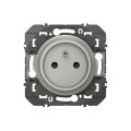 Prise de courant 2P+T aluminium Legrand Dooxie easyréno faible profondeur 16A