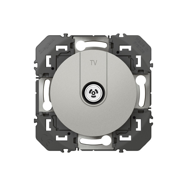 Prise télévision aluminium Dooxie Legrand simple étoilé blindée