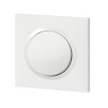 Poussoir blanc Legrand Dooxie 6A 250V avec plaque de finition