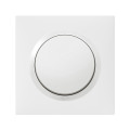 Poussoir blanc Legrand Dooxie 6A 250V avec plaque de finition