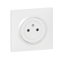 Prise de Courant Dooxie One Legrand Blanche – 2P+T Surface – 16 A – Livrée avec Plaque Carrée Blanche et Griffes