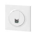 Prise RJ45 catégorie 6 FTP blanc Legrand Dooxie avec plaque carrée