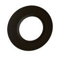 Plaque ronde dooxie 1 poste finition noir