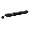 Pdu 19'' 1 u lcs² - 6x2p+t - cordon 3 m avec fiche 2p+t 16 a