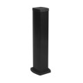 Colonnette 4 compartiments Legrand hauteur 0,68m avec corps alu et couvercle pvc noir