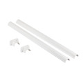 Kit finition perche pour colonne 1 et 2 compartiments - blanc RAL9003