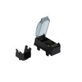 Support pour montage appareillage modulaire Legrand sur goulotte ou colonne noir