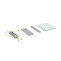 Support signalétique Legrand 150x150mm pour colonnes et colonnes mobiles 