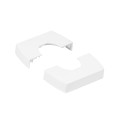 Chapeau compatible perche colonnette t3 4x45mm ou 2x80mm - blanc