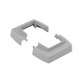 Socle ou cache plafond pour colonne et colonnette 1 compartiment 45mm - gris