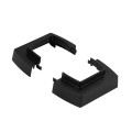 Socle ou cache plafond pour colonne et colonnette 1 compartiment 45mm - noir