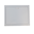 Porte metal extra plate coffret 2 rangees 24+4 modules blanc ral 9010
