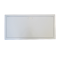 Porte metal extra plate coffret 4 rangees 48+8 modules blanc ral 9010