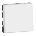 Poussoir ou poussoir inverseur Mosaic Easy-Led 6A 250V~ 2 modules - blanc