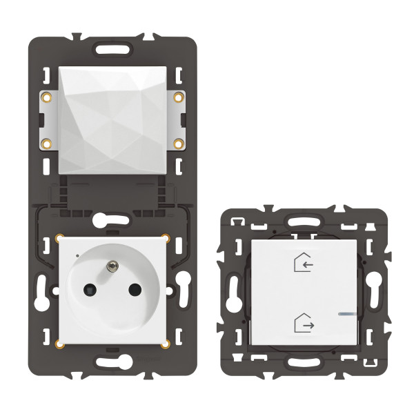 Pack Démarrage Connecté Mosaic With Netatmo, Prise & Commande, Blanc
