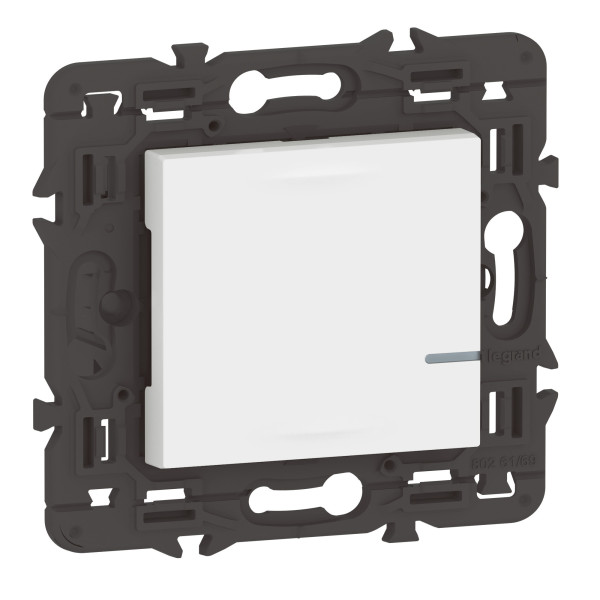 Interrupteur Connecté Mosaic sans Neutre avec Variateur et Netatmo - Blanc