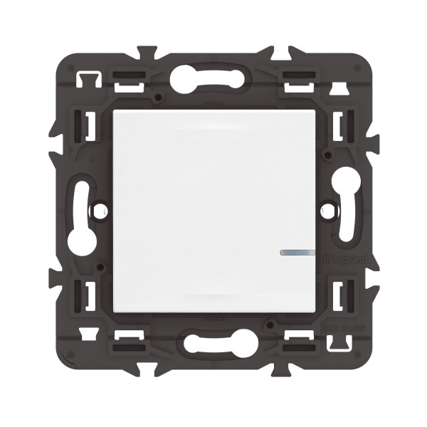 Interrupteur Connecté Mosaic sans Neutre avec Variateur et Netatmo - Blanc