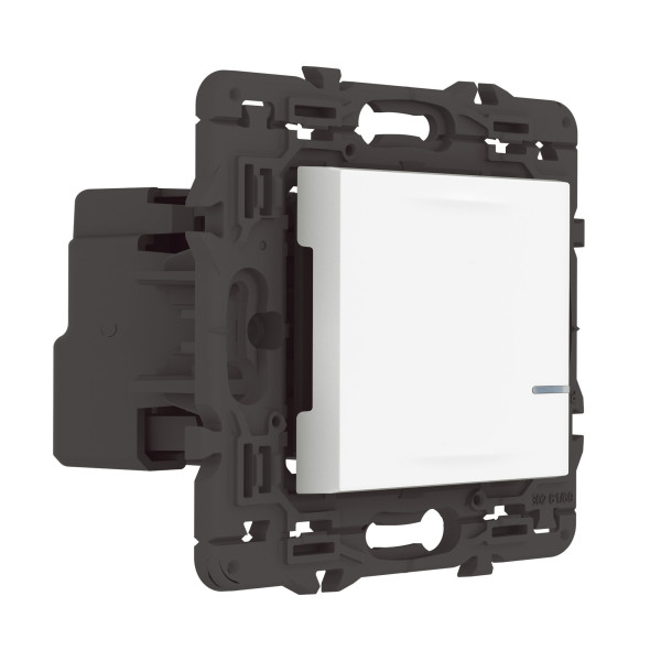 Interrupteur Connecté Mosaic sans Neutre avec Variateur et Netatmo - Blanc