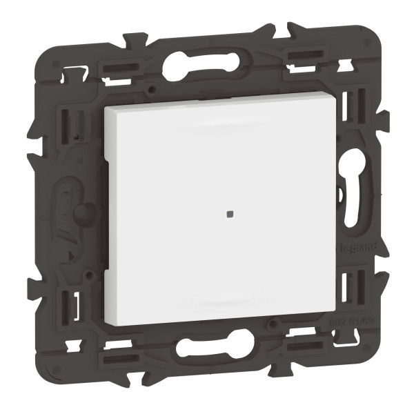 Interrupteur connecté Mosaic avec Neutre et variateur 150W LED compatible Netatmo - Blanc
