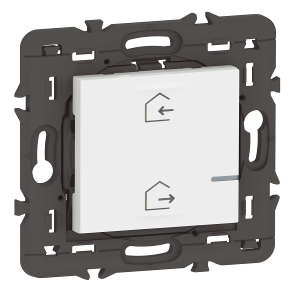 Commande sans fil Départ/Arrivée Mosaic With Netatmo, blanc, compatible App Home + Control