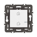 Commande sans fil Départ/Arrivée Mosaic With Netatmo, blanc, compatible App Home + Control
