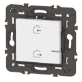Commande sans fil Départ/Arrivée Mosaic With Netatmo, blanc, compatible App Home + Control