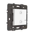 Commande sans fil Départ/Arrivée Mosaic With Netatmo, blanc, compatible App Home + Control