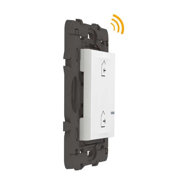 Commande sans fil Départ/Arrivée Mosaic With Netatmo, blanc, compatible App Home + Control