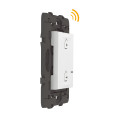 Commande sans fil Départ/Arrivée Mosaic With Netatmo, blanc, compatible App Home + Control