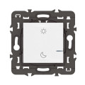 Commande sans fil Lever/Coucher Mosaic blanc, compatible Netatmo, à équiper de plaque