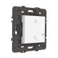 Commande sans fil Lever/Coucher Mosaic blanc, compatible Netatmo, à équiper de plaque