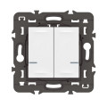 Commande Double Sans Fil Mosaic With Netatmo, Éclairage/Prise, Blanc