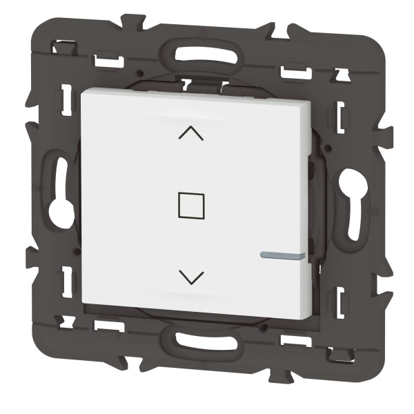 Commande sans fil pour volet roulant Mosaic compatible Netatmo, blanc, sans plaque