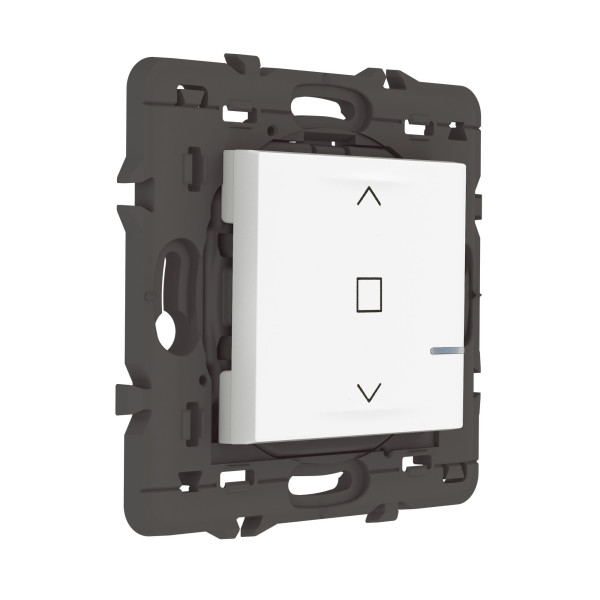 Commande sans fil pour volet roulant Mosaic compatible Netatmo, blanc, sans plaque