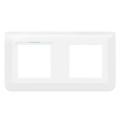 Plaque de finition horizontale Mosaic pour 2x2 modules blanc antimicrobien